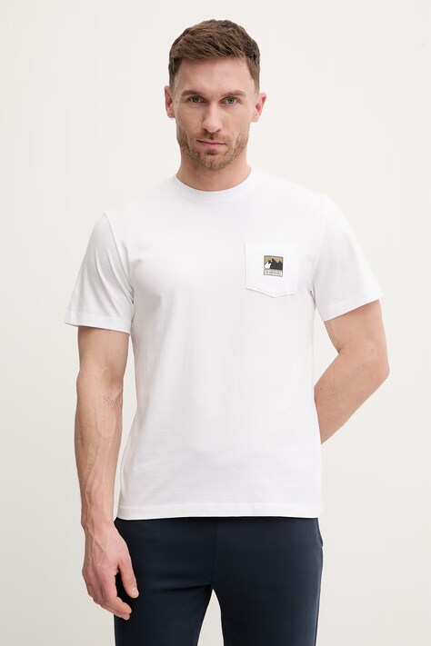 The North Face t-shirt bawełniany GRAPHIC męski kolor biały z nadrukiem NF0A8GUUFN41