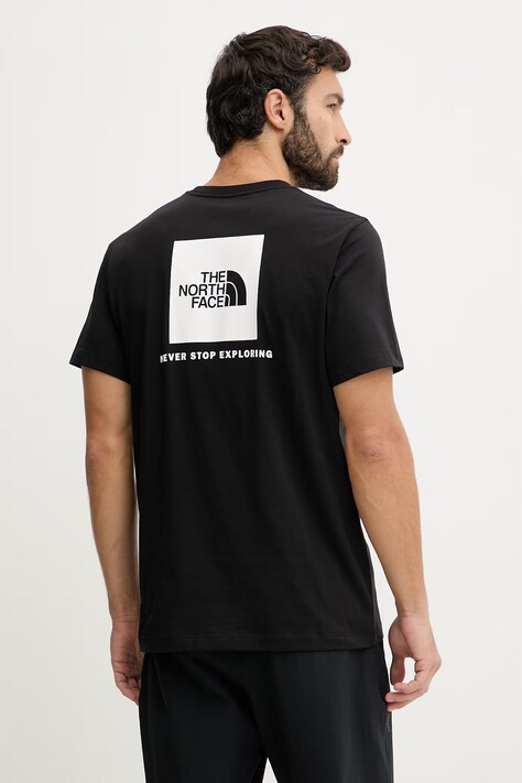 The North Face t-shirt bawełniany EVOLUTION męski kolor czarny z nadrukiem NF0A8B6KKY41