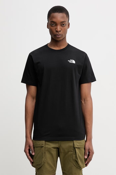 Памучна тениска The North Face EVOLUTION в черно с принт NF0A8B6KKY41