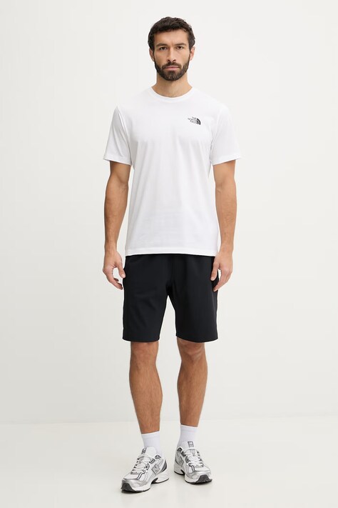 The North Face t-shirt CELEBRATION męski kolor biały z nadrukiem NF0A8GV2FN41