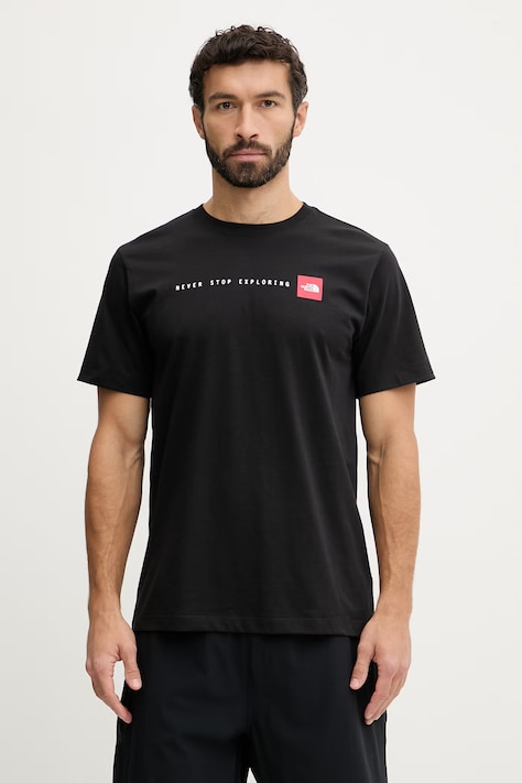 The North Face t-shirt GRAPHIC męski kolor czarny z nadrukiem NF0A8GUVJK31