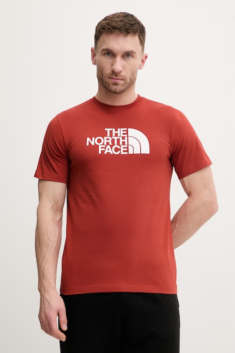 The North Face t-shirt EVOLUTION męski kolor pomarańczowy z nadrukiem NF0A8B6JG6I1
