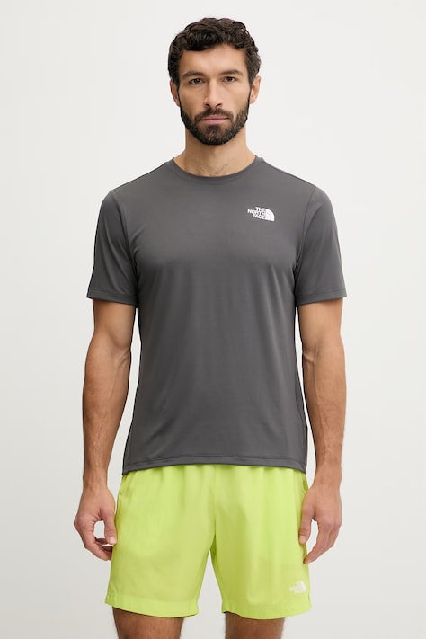 The North Face t-shirt treningowy 24/7 męski kolor szary gładki NF0A894BRHI1