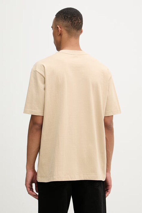 G-Star t-shirt męski bawełniany Relaxed base beżowy D28588-D593