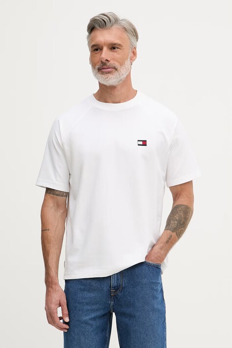 Tommy Hilfiger kratka majica ženska bombažna bela MW0MW42396