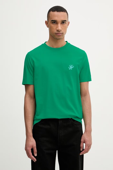 Tommy Hilfiger basic tričko pánské bavlněné SUMMER zelené MW0MW43066