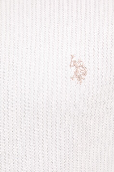 U.S. Polo Assn. футболка чоловіча бавовняна RIB TEXTURE — SS26-TSM16U, білий — фото 5