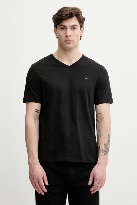 Tommy Hilfiger t-shirt da uomo in cotone pacco da 3 nero UM0UM03865