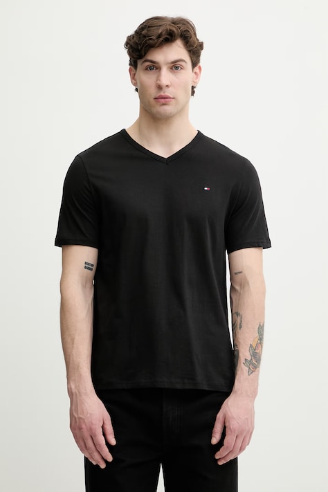 Tommy Hilfiger t-shirt da uomo in cotone pacco da 3 nero UM0UM03865