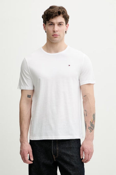 Tommy Hilfiger T-shirt męski bawełniany niebieski UM0UM03870