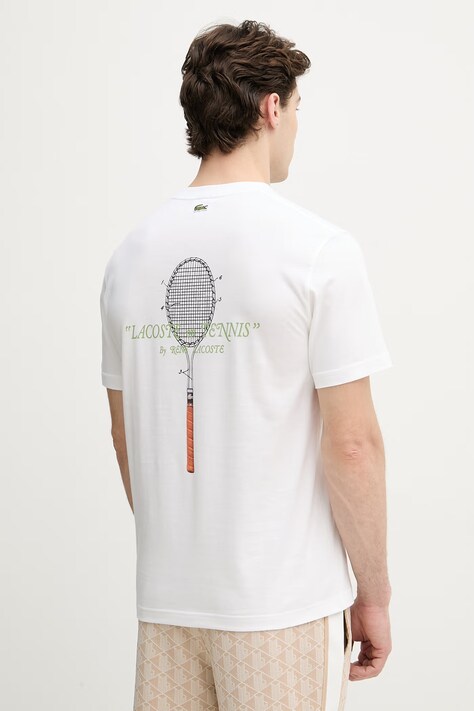 Lacoste футболка чоловіча бавовняна — SS26-TSM19Y, білий — фото 3