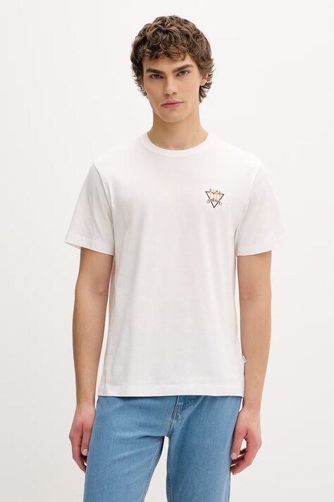 Guess Jeans t-shirt męski bawełniany biały M6GIB7 K8HM0