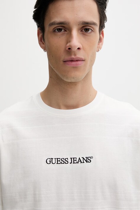 Guess Jeans футболка basic чоловіча бавовняна — фото 4
