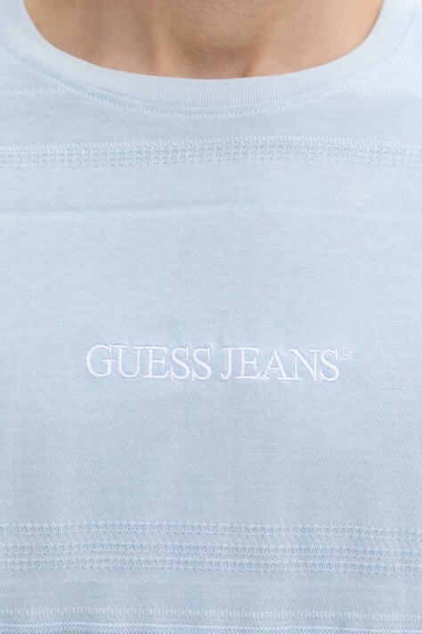 Guess Jeans футболка basic чоловіча бавовняна — SS26-TSM1A6, блакитний — фото 5