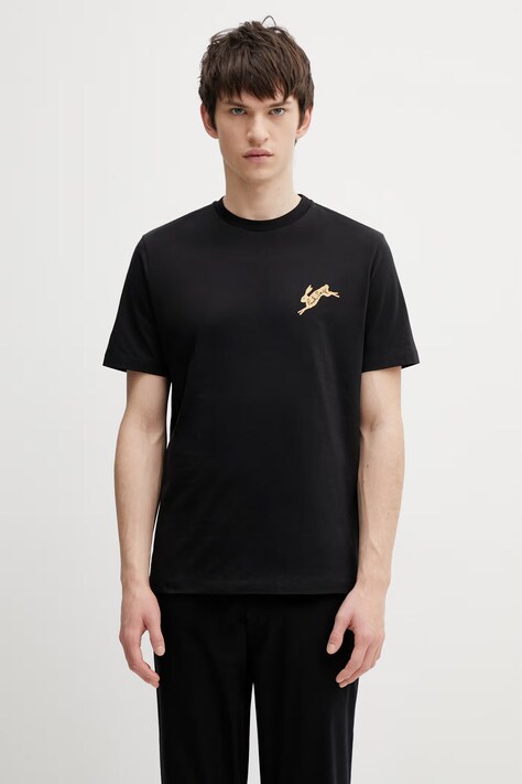 Paul Smith t-shirt bawełniany RABBIT LOGO męski kolor czarny z nadrukiem M1R.919T.VP5461