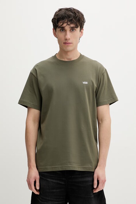 Vans t-shirt męski bawełniany zielony VN000R9XFR11