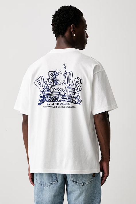 Vans T-shirt męski bawełniany beżowy VN000XHQWHT1