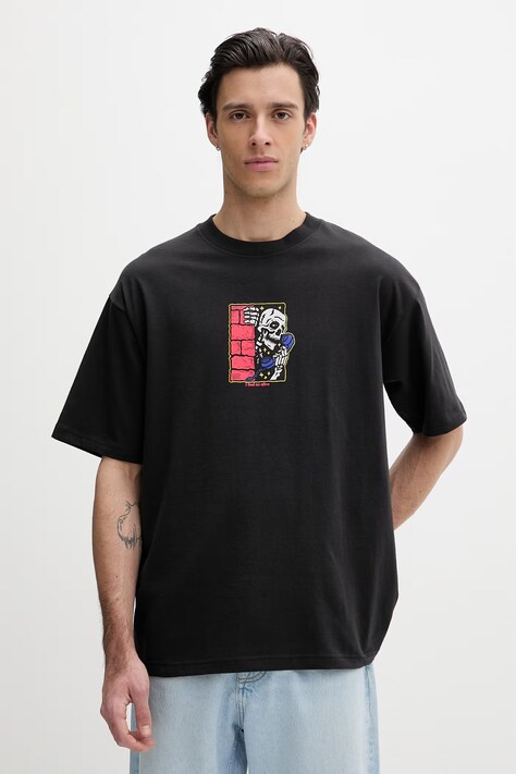 Vans t-shirt męski bawełniany czarny VN000XHSBLK1
