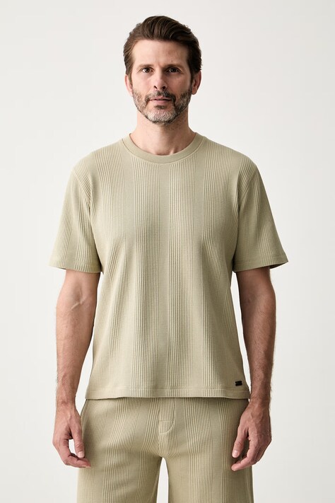 BOSS T-shirt męski Shirt zielony 50540567