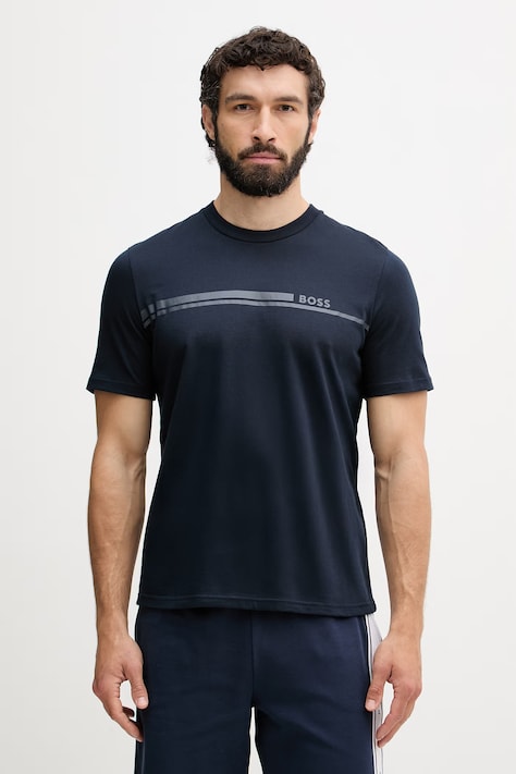 BOSS lounge t-shirt Ανδρικό βαμβακερό Shirt σκούρο μπλε 50561470