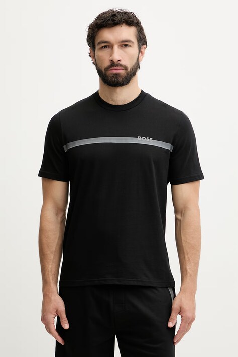 BOSS loungewear kratka majica moška bombažna črna 50561470