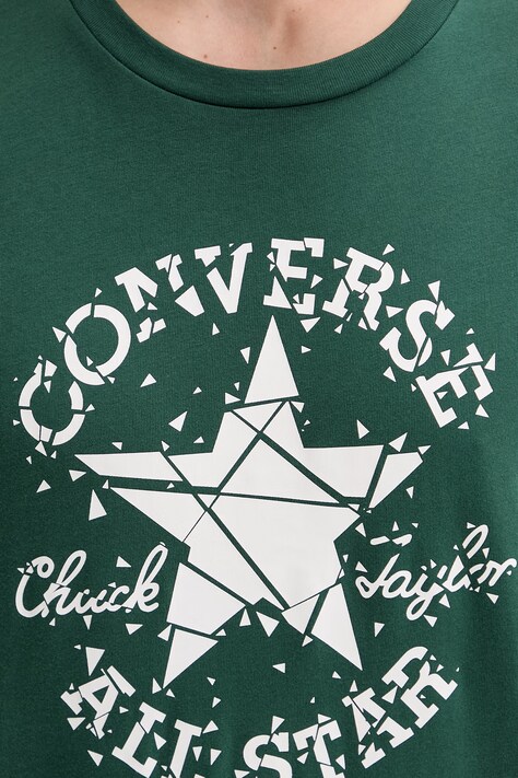 Converse футболка чоловіча бавовняна — SS26-TSM1D3, зелений — фото 5