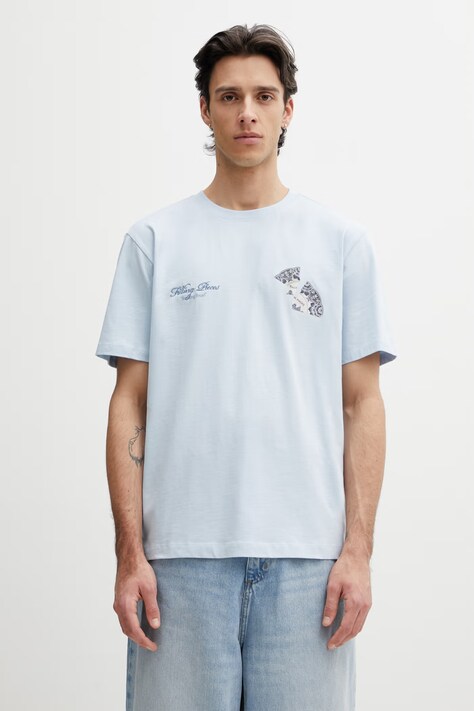 Filling Pieces t-shirt męski bawełniany Broken Plate niebieski 412620500321.294