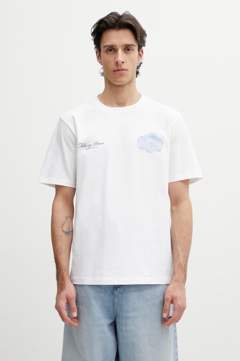 Filling Pieces t-shirt męski bawełniany Citrus biały 412620500290.110