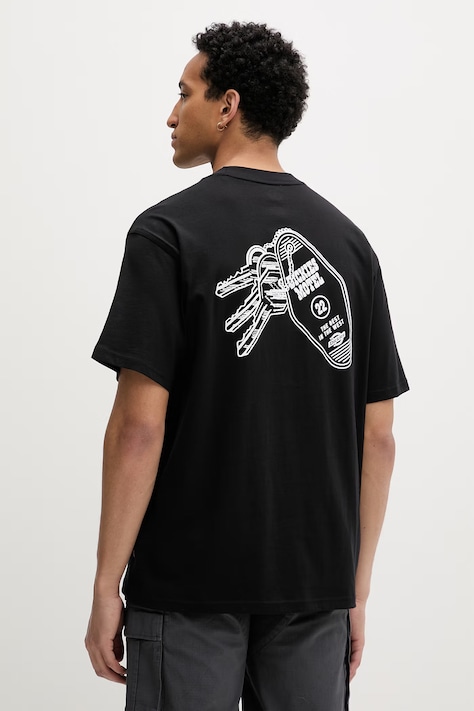 Dickies t-shirt ανδρικό βαμβακερό μαύρο DK0A88JIBLK1