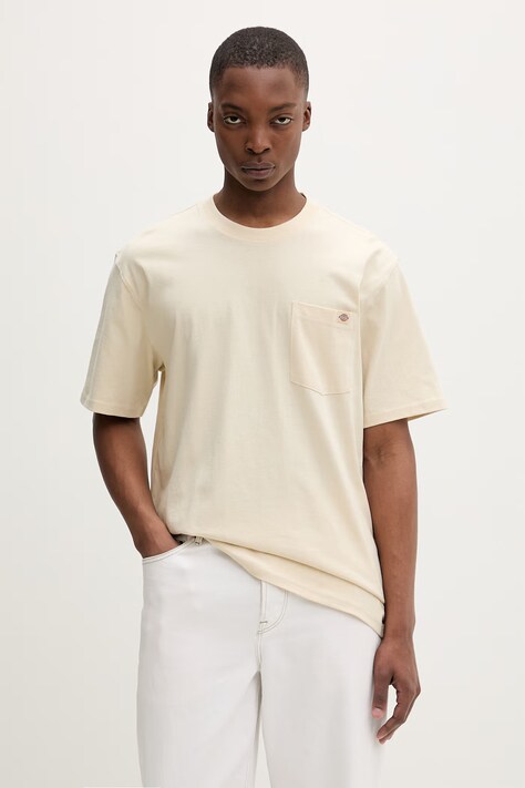 Dickies T-shirt męski bawełniany beżowy DK0A4YFCL171