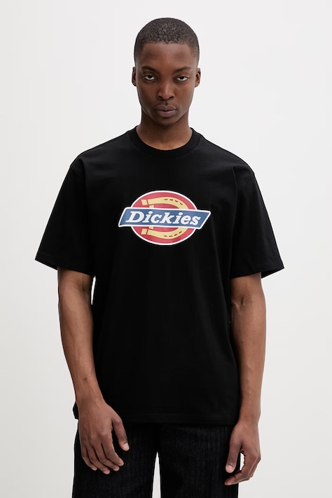 Dickies T-shirt męski bawełniany czarny DK0A88FGBLK1