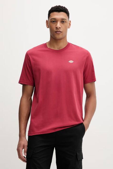 Dickies t-shirt bawełniany męski kolor czerwony z nadrukiem DK0A4XDBL331