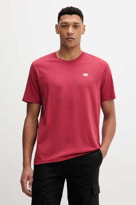 Dickies t-shirt bawełniany męski kolor czerwony z nadrukiem DK0A4XDBL331