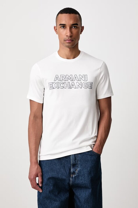 Armani Exchange T-shirt męski bawełniany biały XM002413 AF10361
