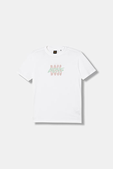 BOSS Orange t-shirt męski bawełniany biały 50561850