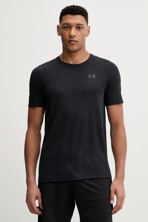 Under Armour t-shirt treningowy Vanish męski kolor granatowy gładki 6010603