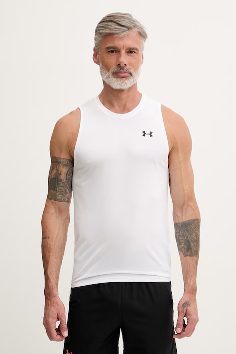 Under Armour top treningowy męski Tech Tank biały 1382795
