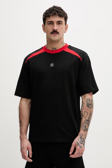 HUGO футболка чоловіча бавовняна Dedril_RB Чорна 50559670