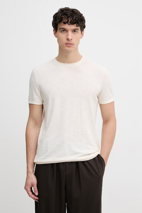 Joop! T-shirt férfi pamut bézs 30101531