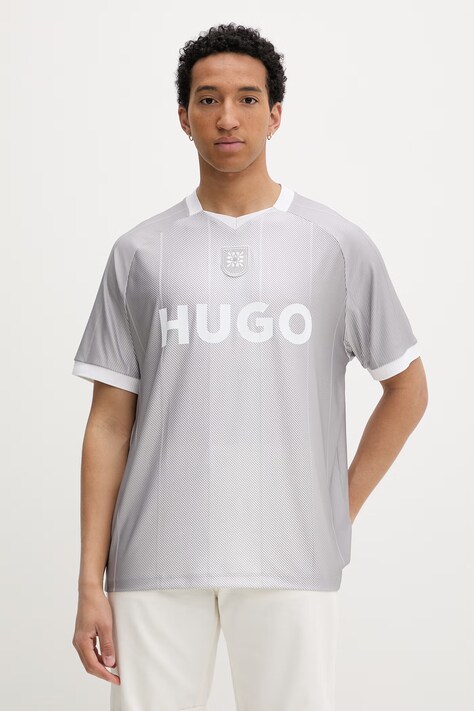HUGO T-shirt męski Dwild szary 50558421