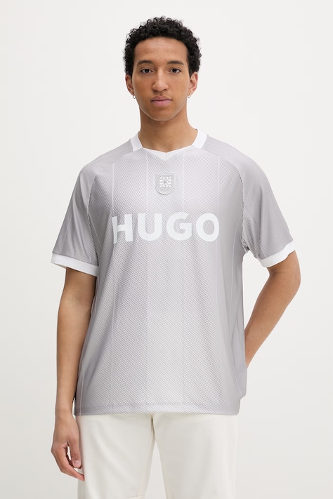 HUGO T-shirt męski Dwild szary 50558421