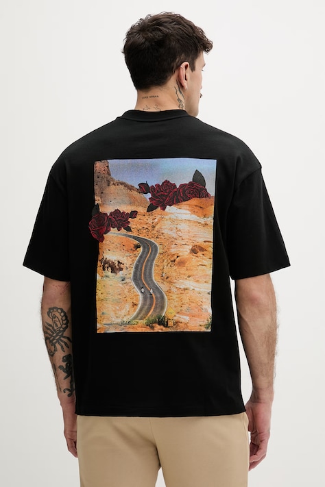 HUGO футболка чоловіча бавовняна Domans чорна 50564642