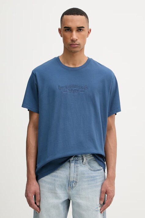 Levi's t-shirt męski bawełniany RELAXED FIT TEE niebieski 16143-2379