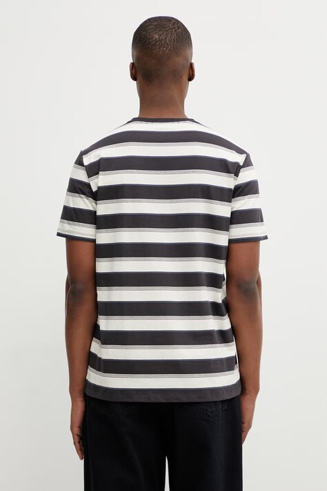 Fred Perry t-shirt bawełniany męski kolor szary z aplikacją M2409