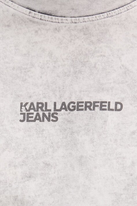 Karl Lagerfeld Jeans футболка чоловіча бавовняна — SS26-TSM1MF, сірий — фото 5