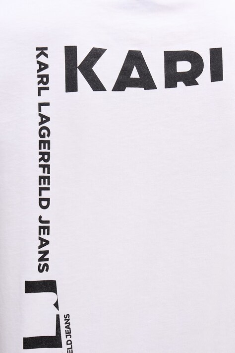Karl Lagerfeld Jeans футболка чоловіча бавовняна — SS26-TSM1MH, білий — фото 5