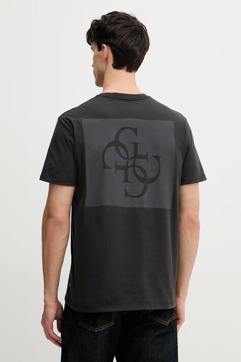 Guess T-shirt ανδρικό βαμβακερό μαύρο M6GI27 K3249