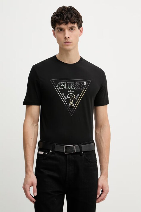 Guess t-shirt męski czarny M6GI11 K2992