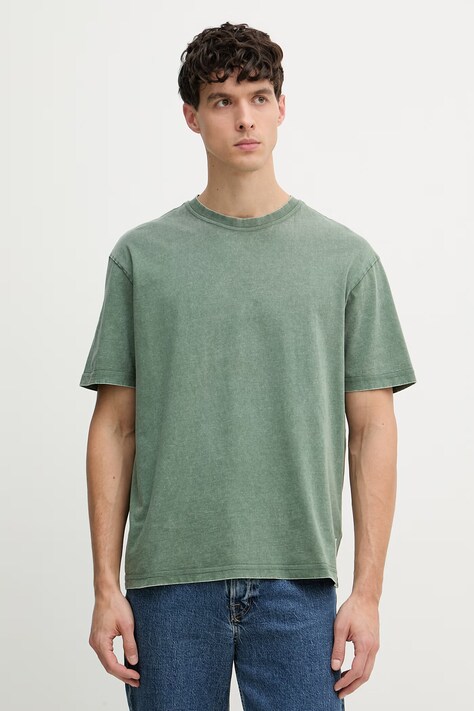 Guess t-shirt męski bawełniany zielony M6GI18 K3050