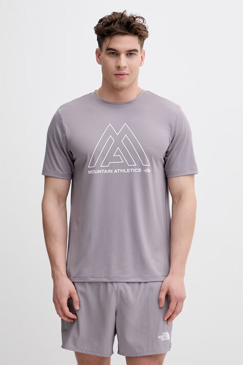 The North Face t-shirt treningowy męski 24/7 fioletowy NF0A893ZG7O1